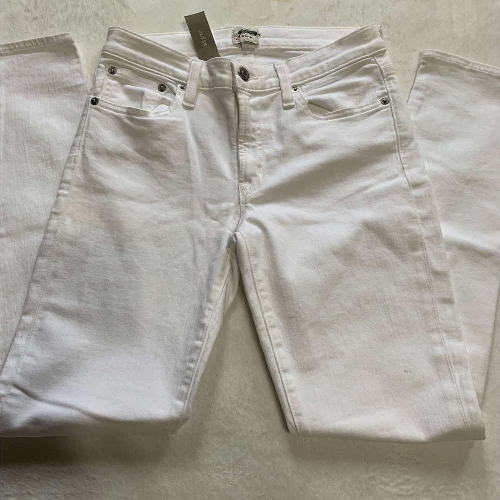 🦋 NWT J.Crew  Women’s Denim Slim Fit White Size 27